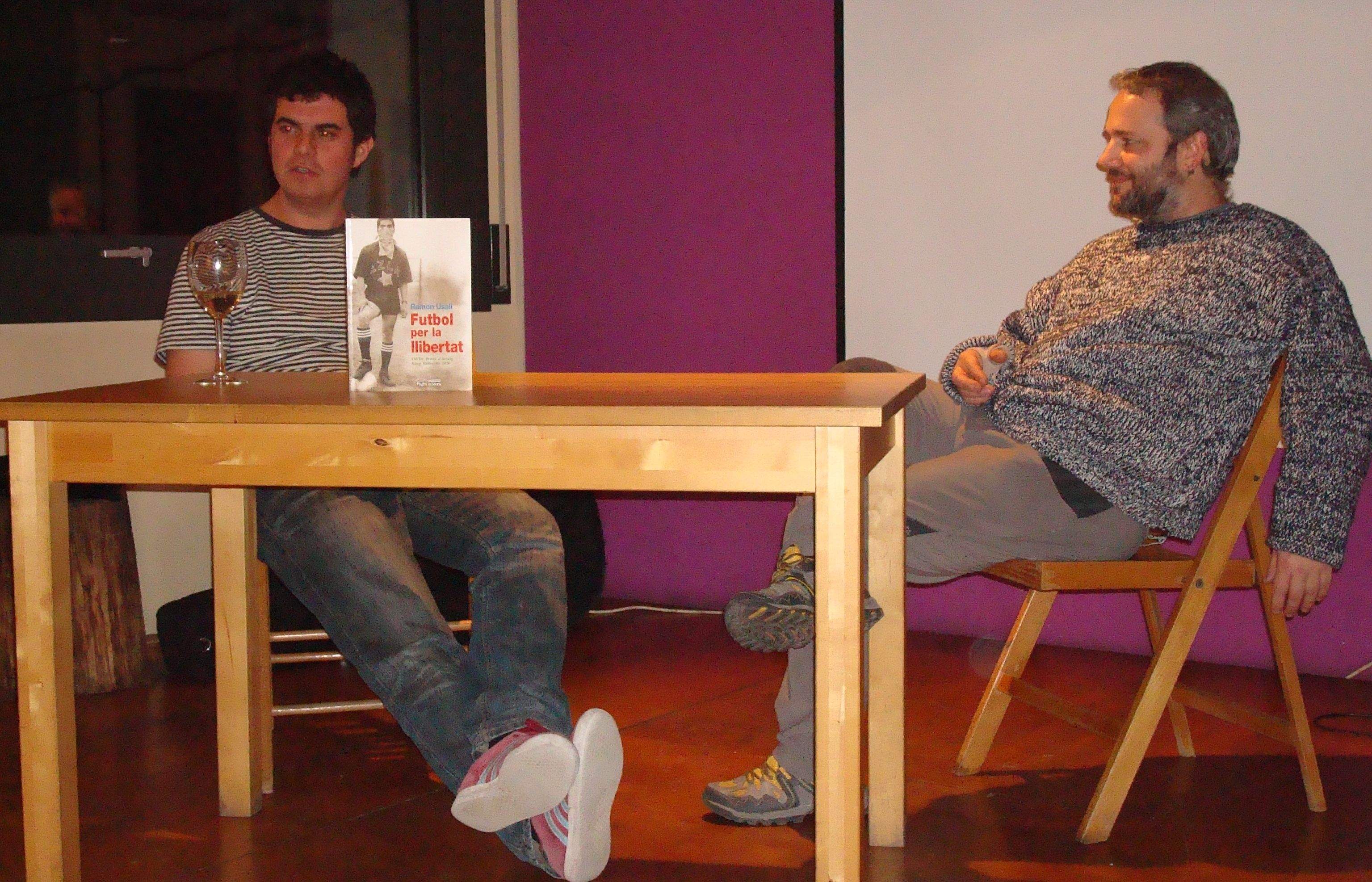 Ramon Usall durant la presentació del seu llibre. FOTO: C.Caballé