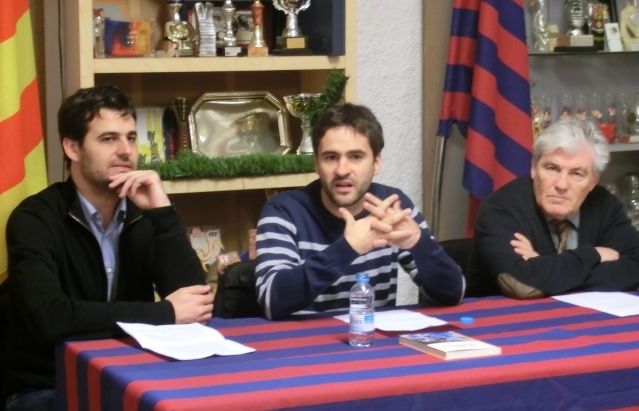 Lloveras, Colmena i Félez durant la presentació. FOTO: Ignasi Massafret