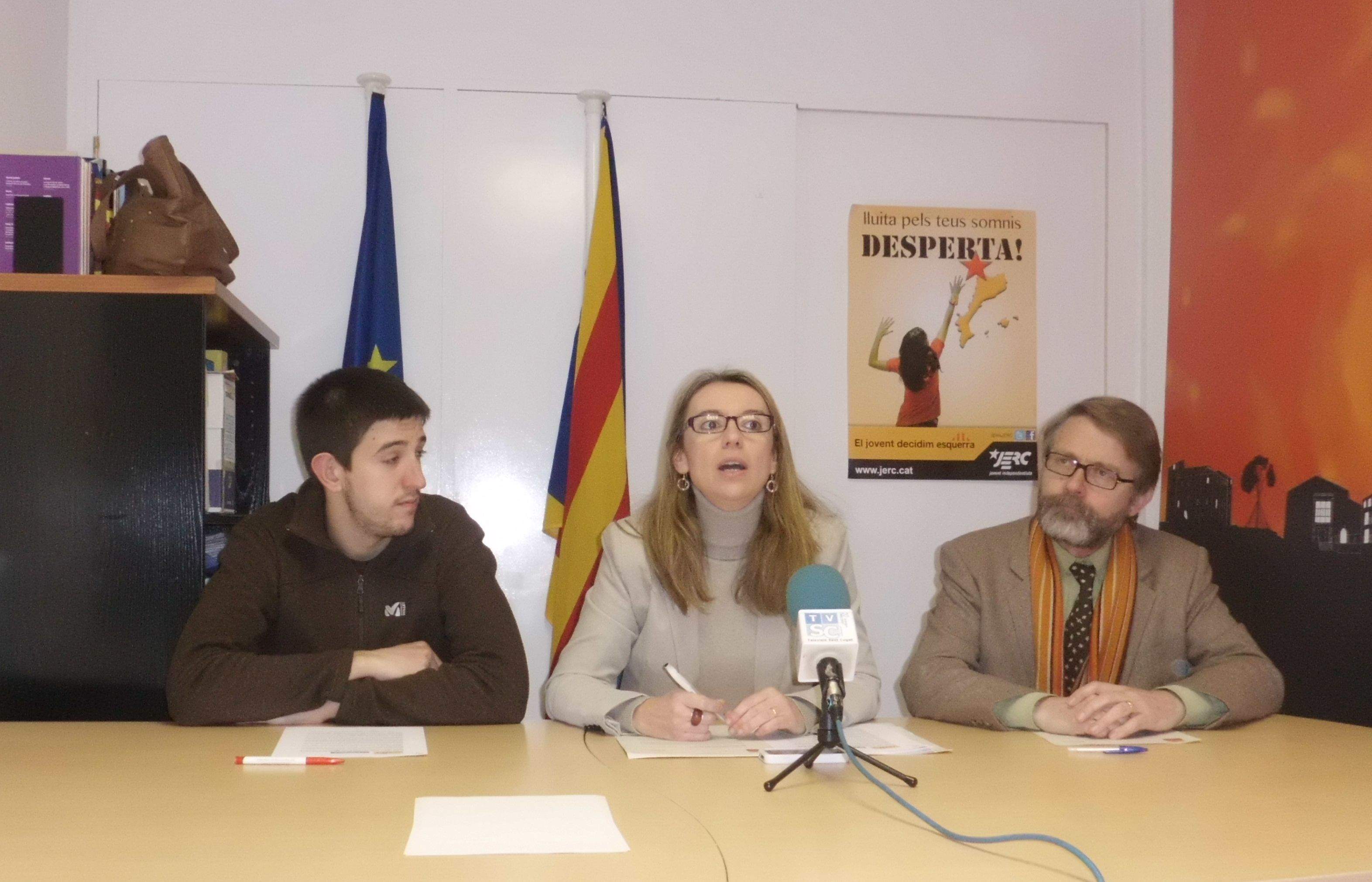 Mireia Ingla explica els motius de la insubmissió fiscal FOTO: JR Armadàs