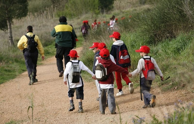 Els infants recorren Collserola en la Marxa Infantil de Regularitat, que organitza cada any el CMSC. FOTO: E. Naval