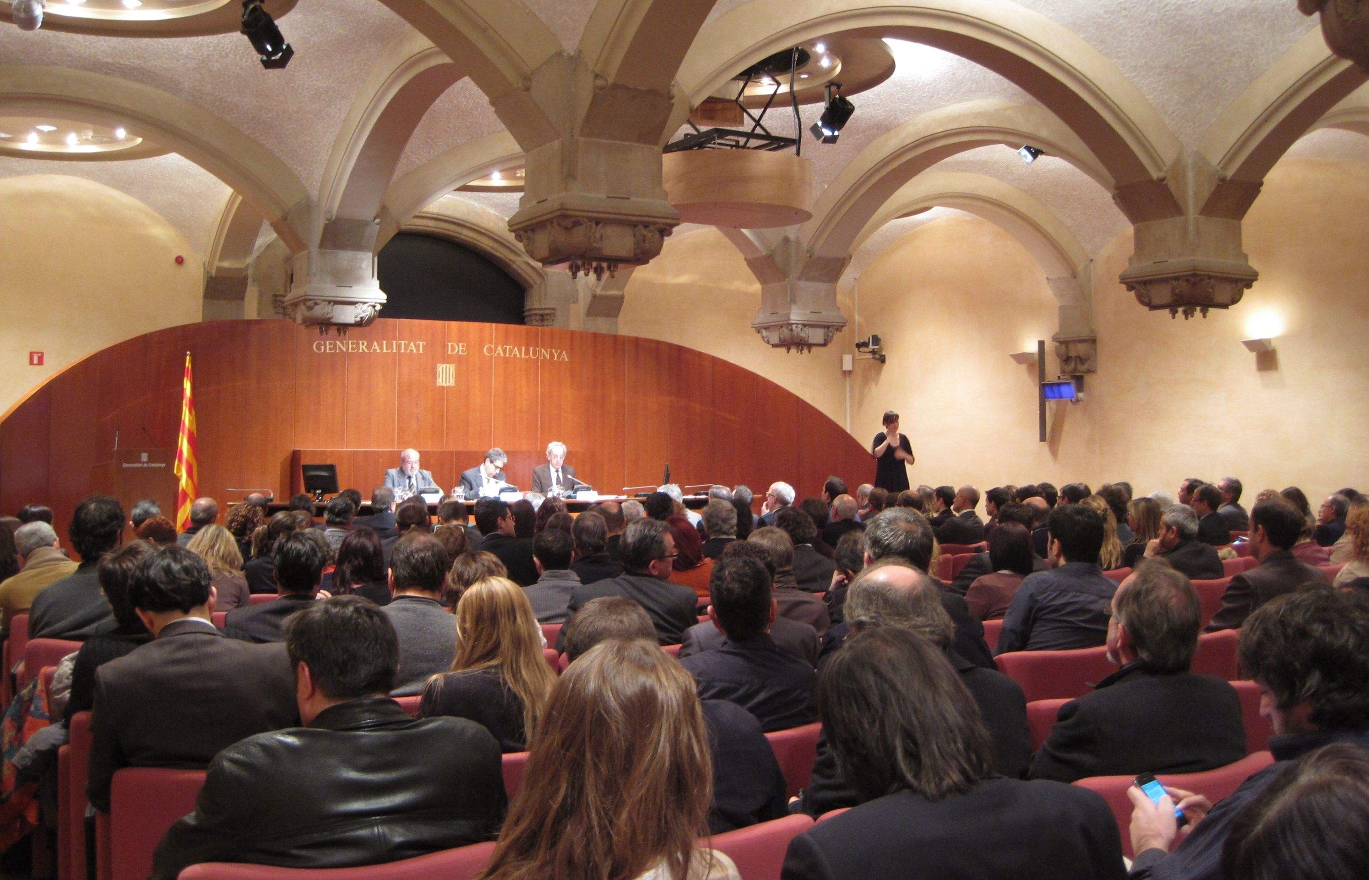 El rànquing s'ha presentat al Palau de la Generalitat presidit per Francesc Homs, Secretari General de la Presidència. FOTO: Cedida 