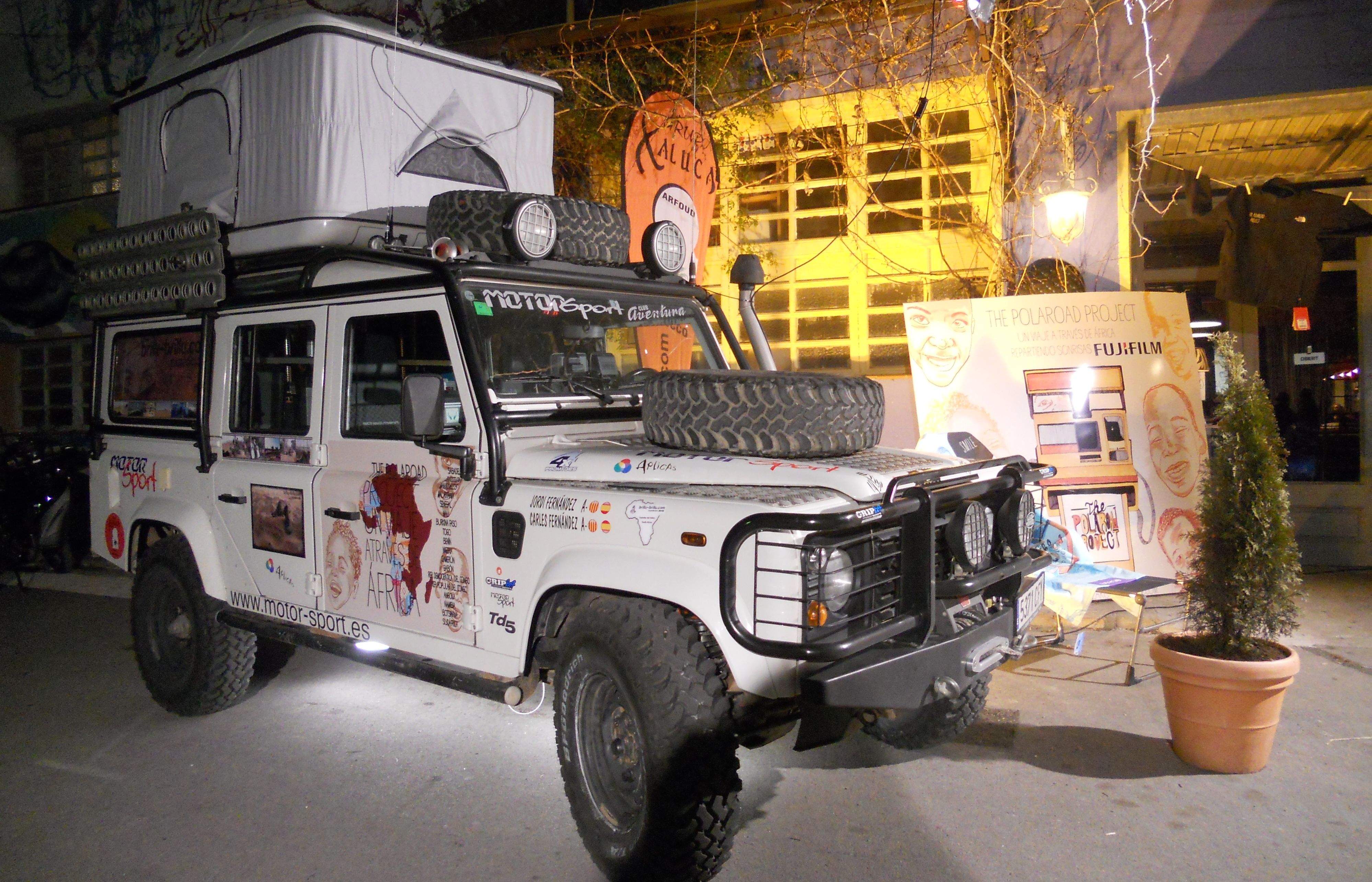 Un dels tot terreny amb els que els viatgers de The Polaroad Project creauran l'Àfrica. FOTO: A. Guerrero