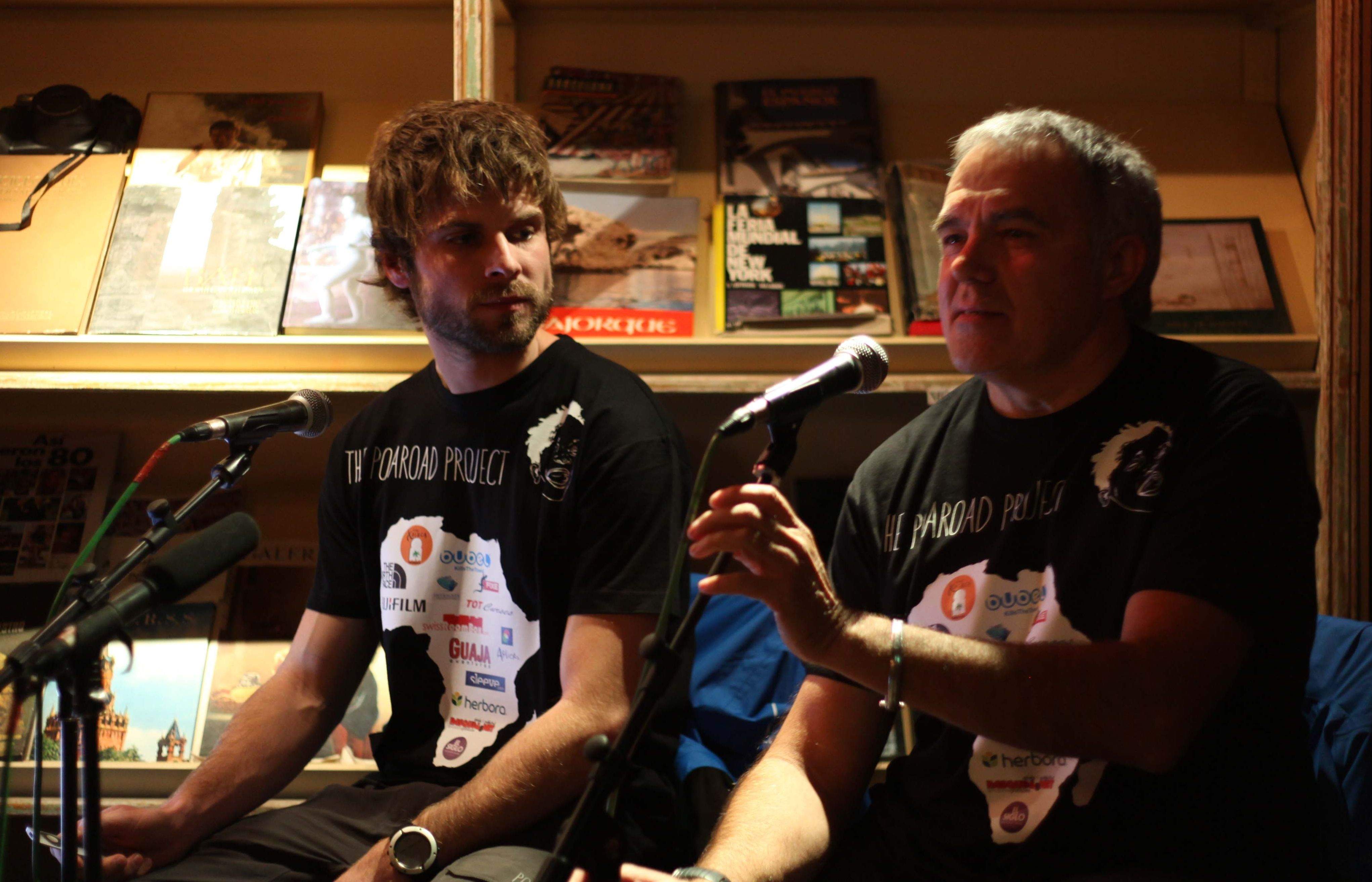 Joan Pons i Lluís Pons presentant The Polaroad Project a El Siglo. FOTO: Cedida