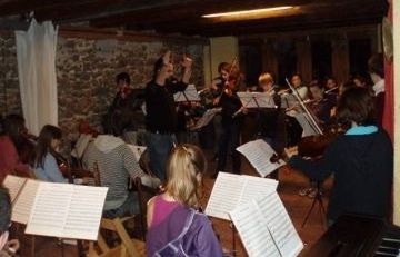 Un assaig de les Orquestrades. FOTO: Cedida