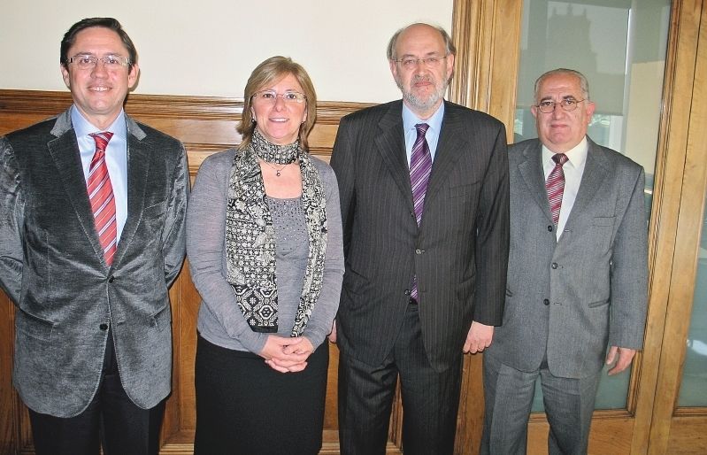 La reunió dels empresaris amb la consellera Fernández Bozal. FOTO: Cedida