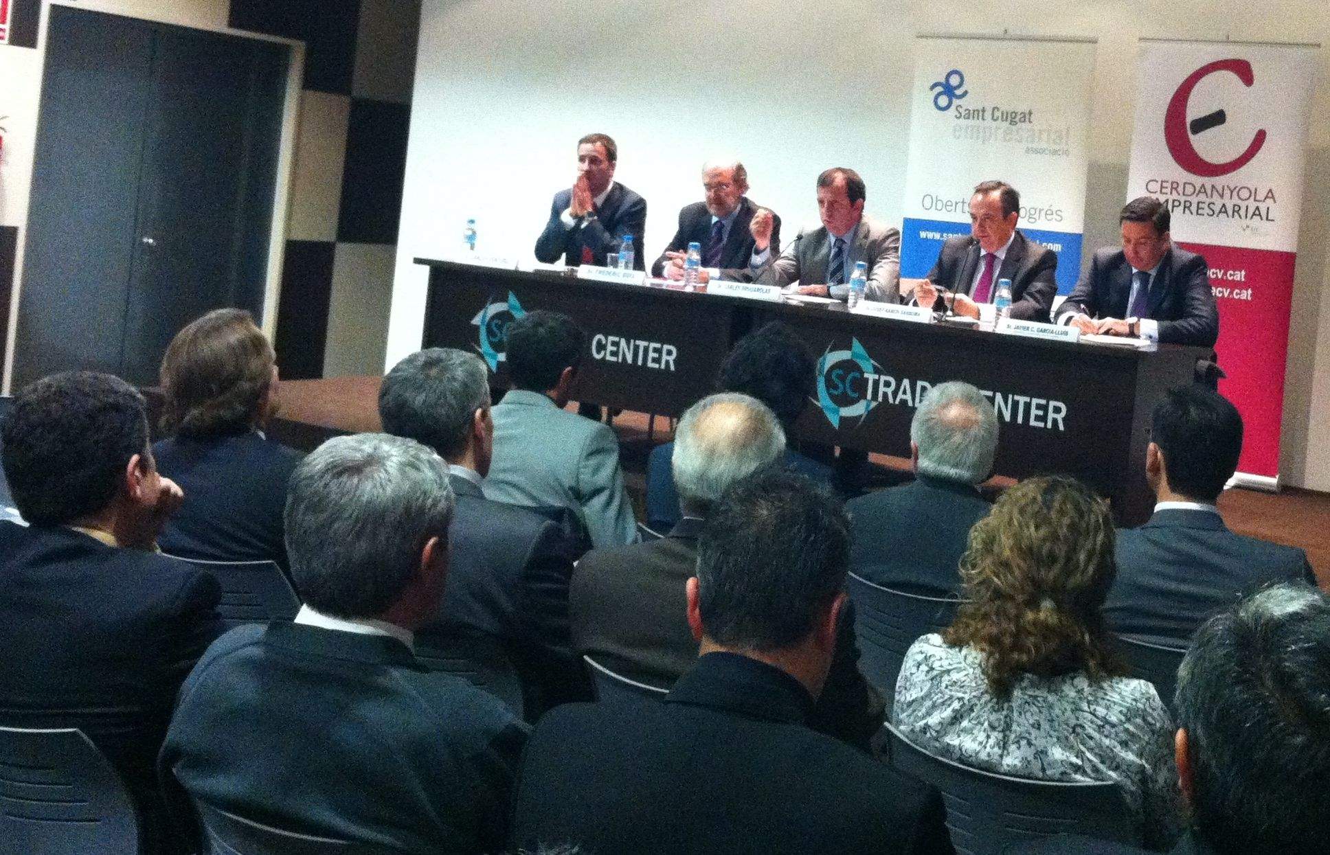 Els ponents de la jornada al SC Trade Center FOTO: JR Armadàs