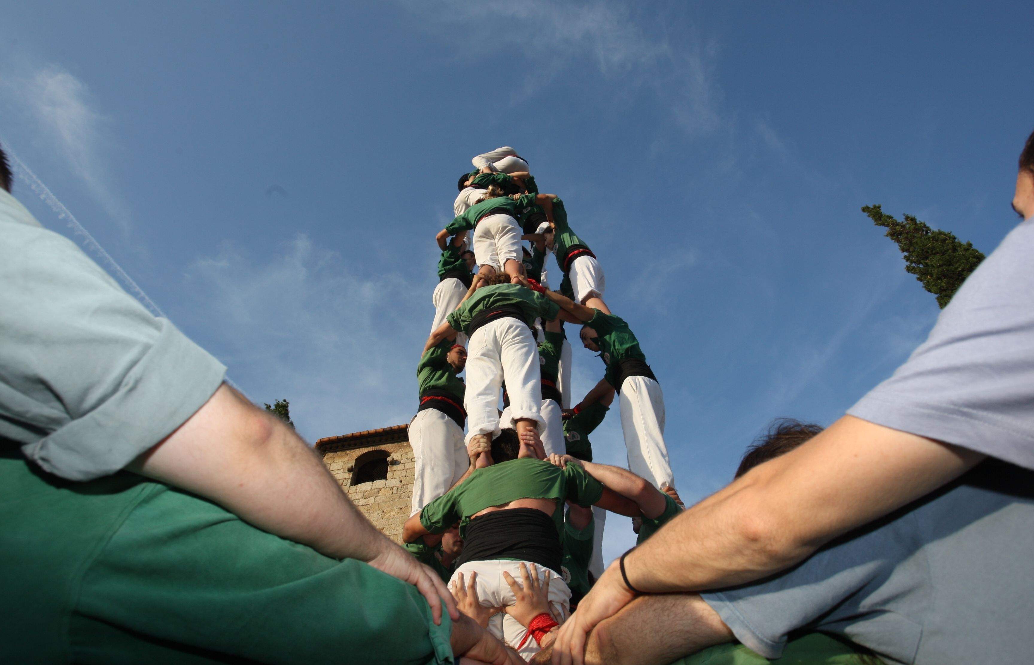 Tot a punt per començar la temporada castellera. FOTO: L.Llebot