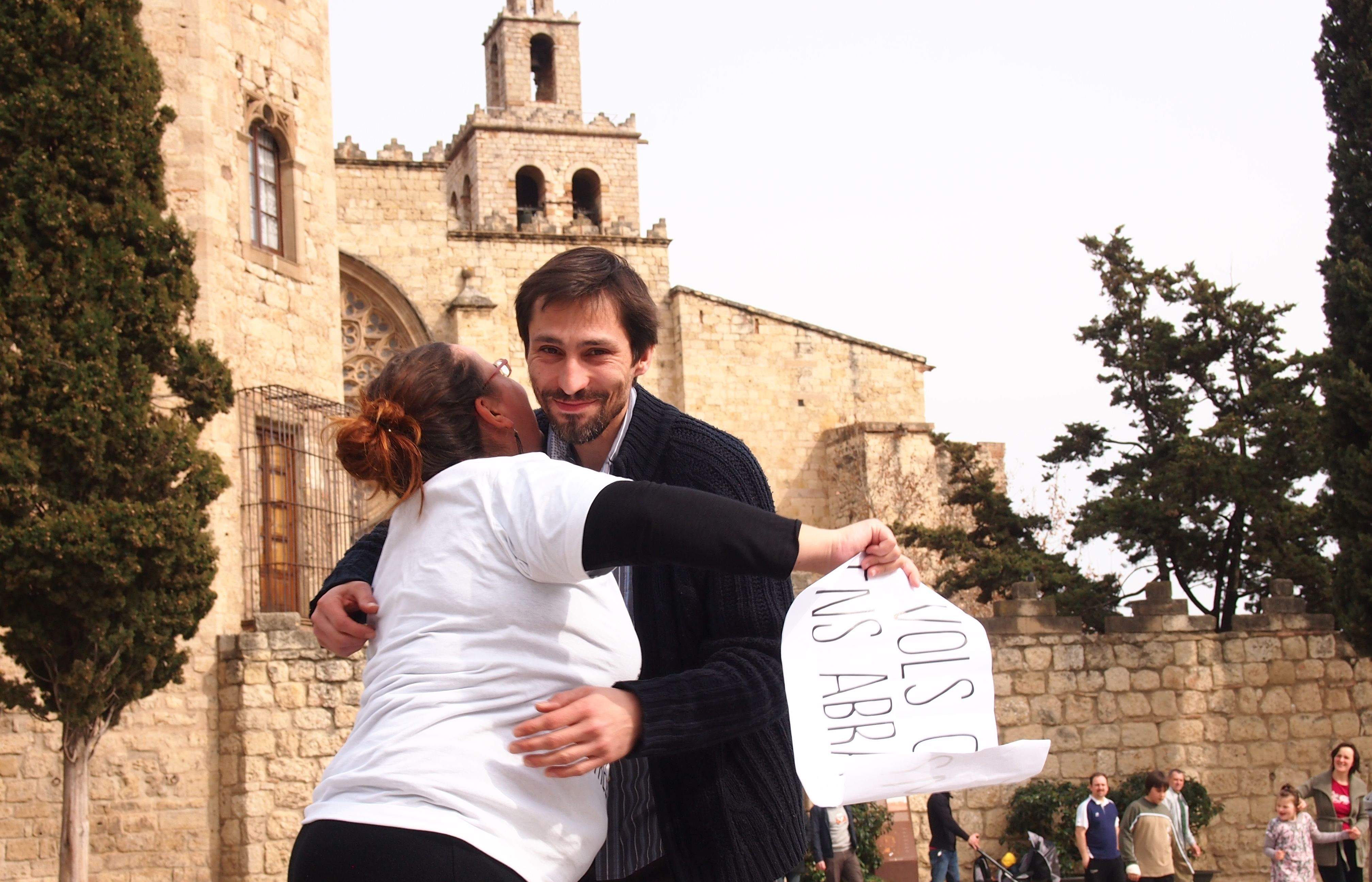 El Monestir ha estat testimoni de les mostres d'afecte. FOTO: C.Caballé