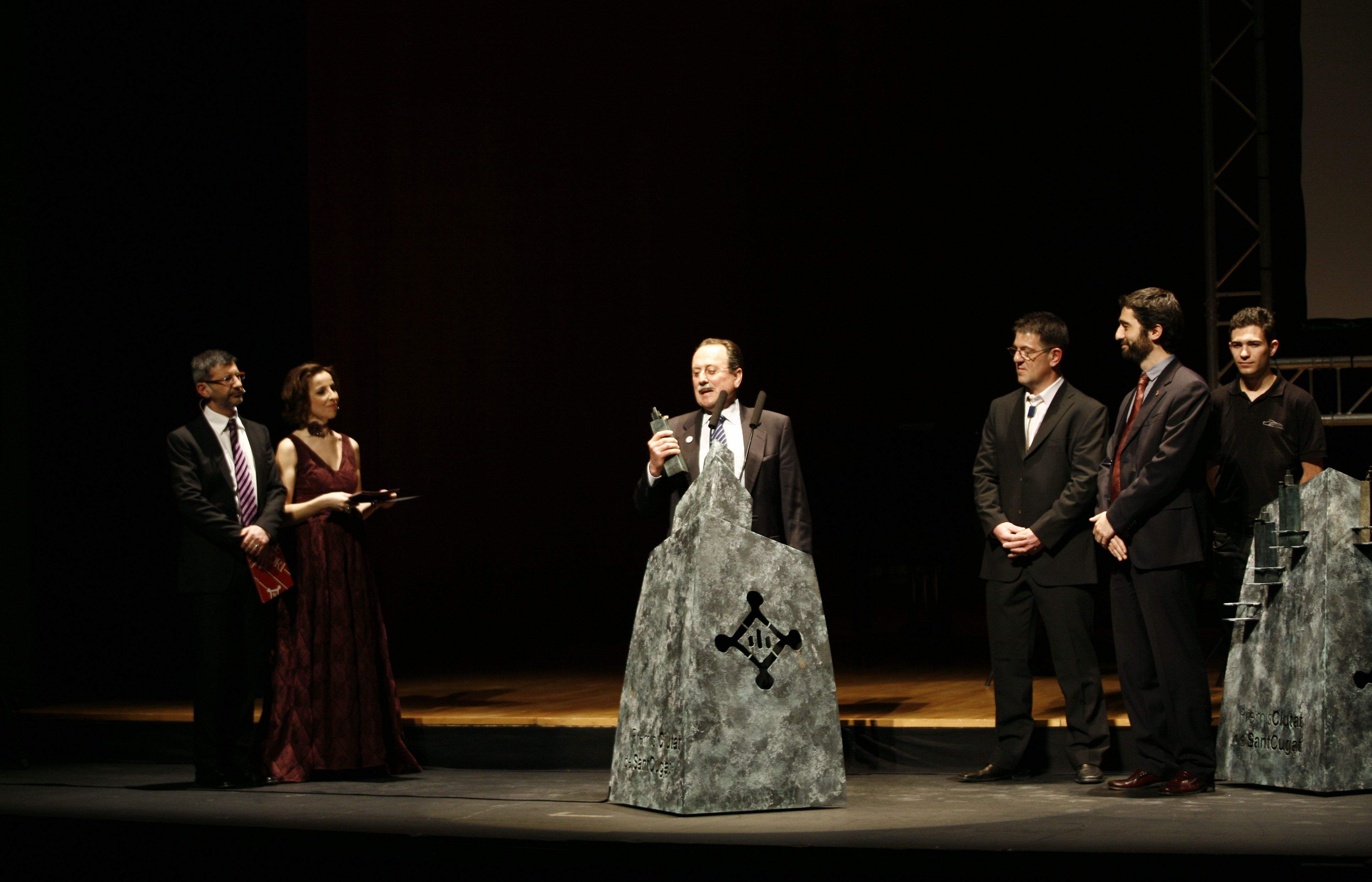Premi Ciutat als Castellers de Sant Cugat. FOTO: E. Naval