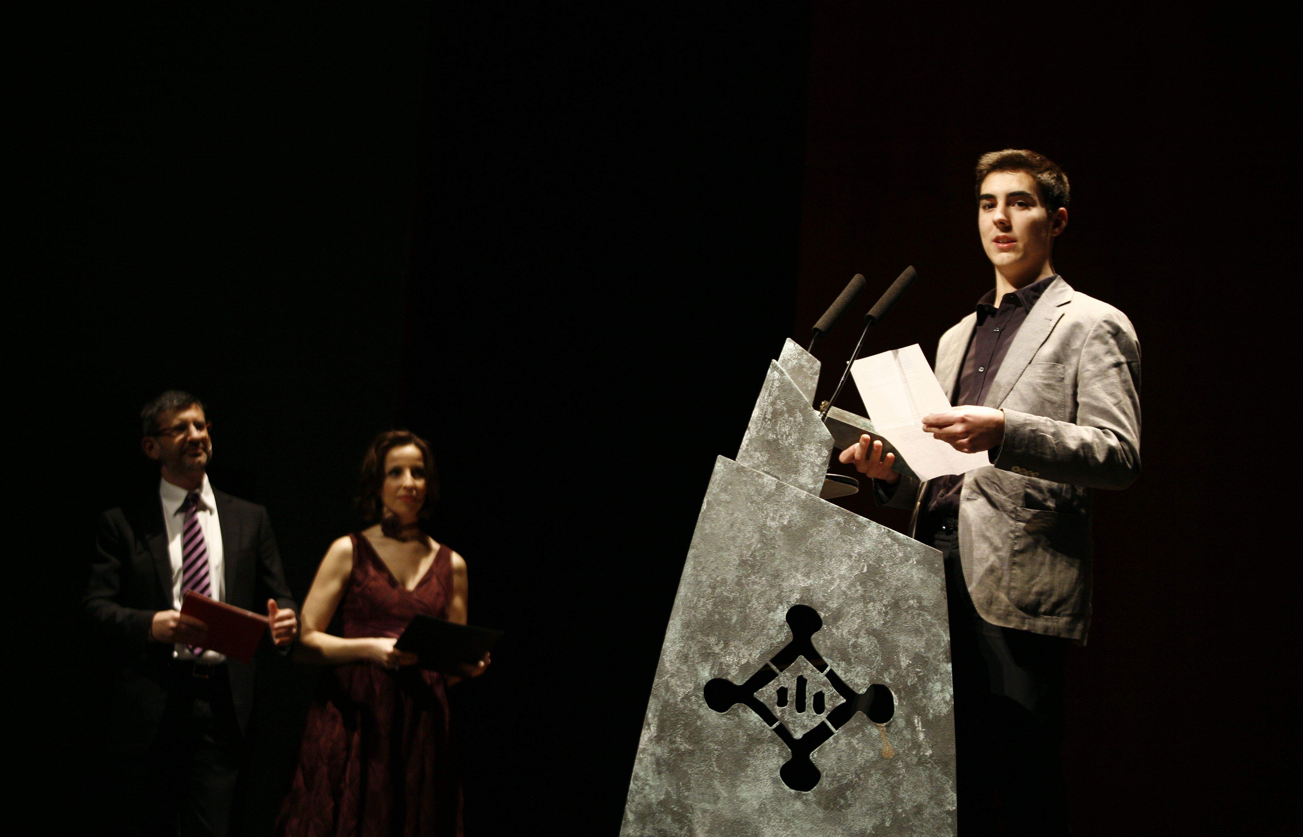 Premi Ciutat per a Oriol Abril. FOTO: E. Naval