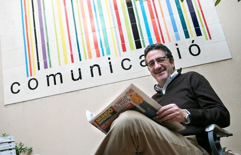 Miguel Rico a les oficines del TOT. FOTO: A. Ribera