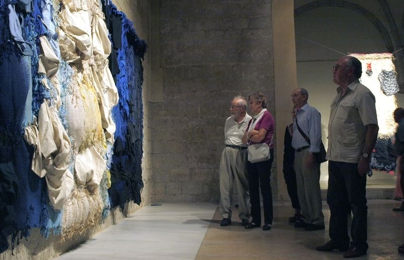 Exposició de les obres de Grau-Garriga al Museu del Monestir de Sant Cugat. FOTO: A.Ribera
