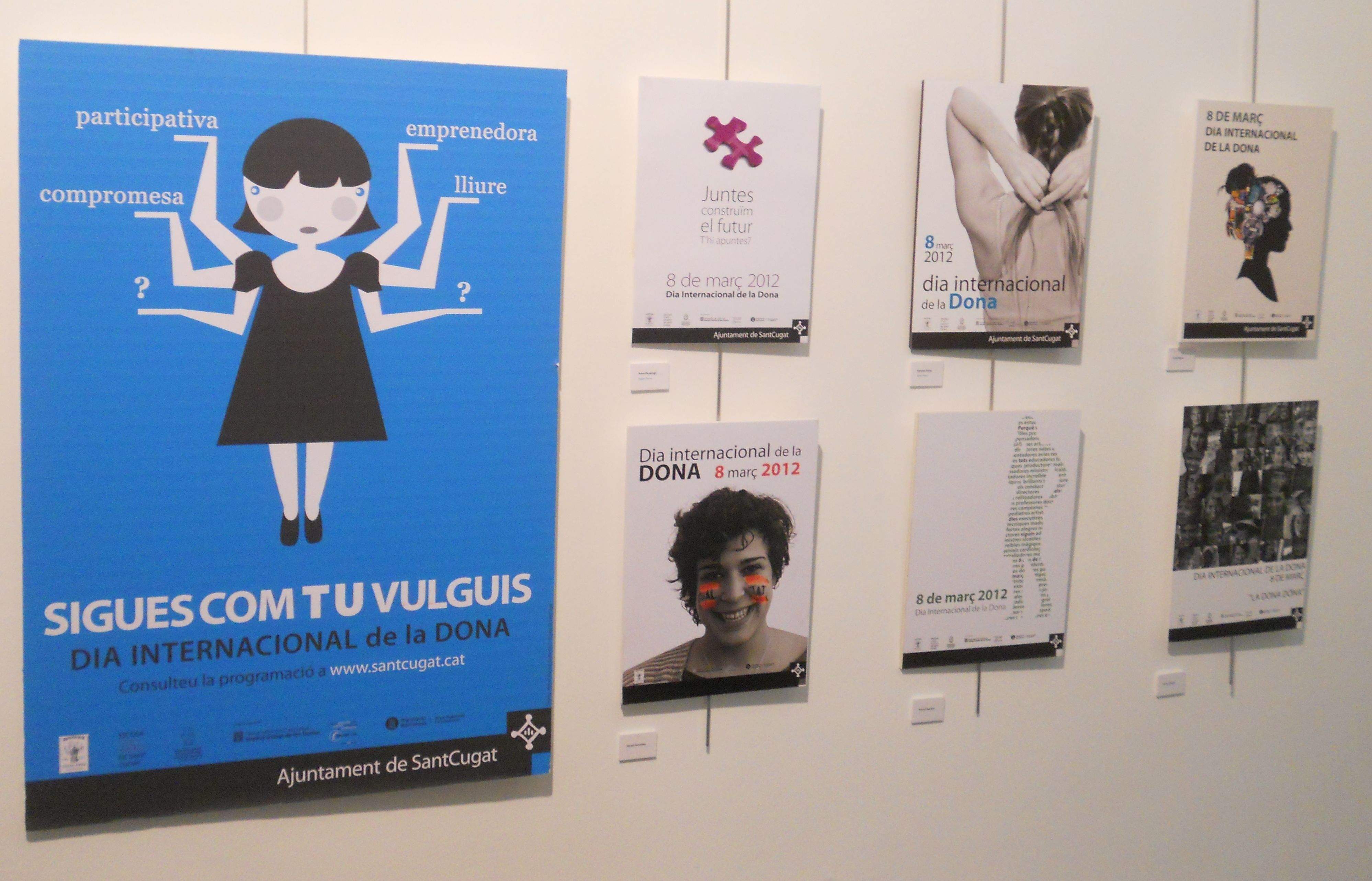 A l'Escola d'art i disseny es pot gaudir de la msotra de 13 cartells. FOTO: C. Porras