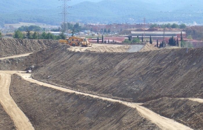 Obres de l'abocador a Can Fatjó. FOTO: A. Ribera