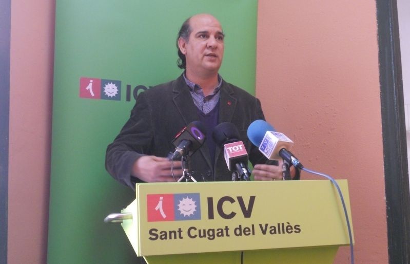 Xavier Boix a la seu d'ICV de Sant Cugat. FOTO: A. Mira