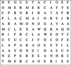 Sopa de lletres del conte 'Mercat Pere Sant'