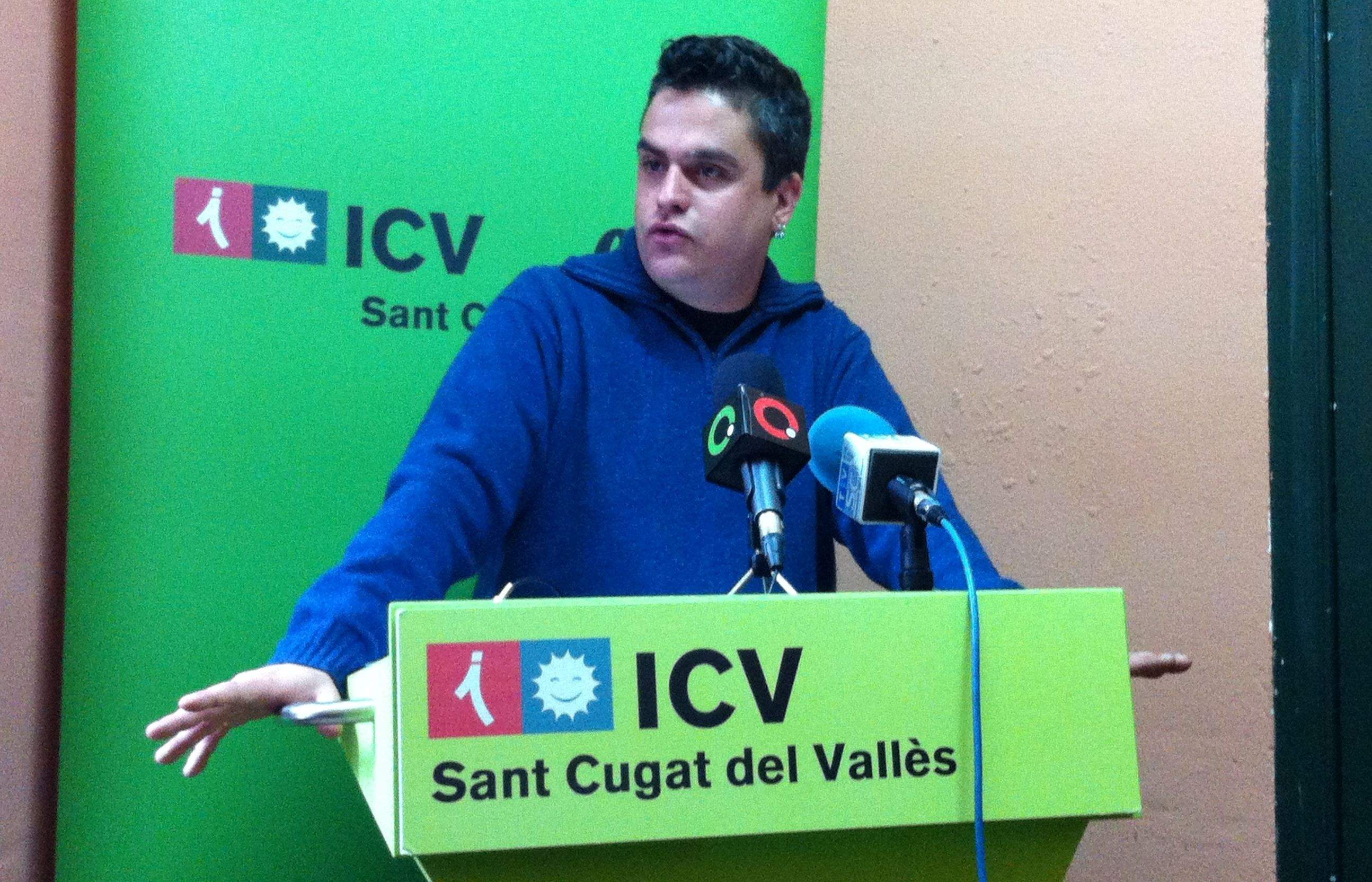 Joan Calderon a la seu d'ICV FOTO: JR Armadàs