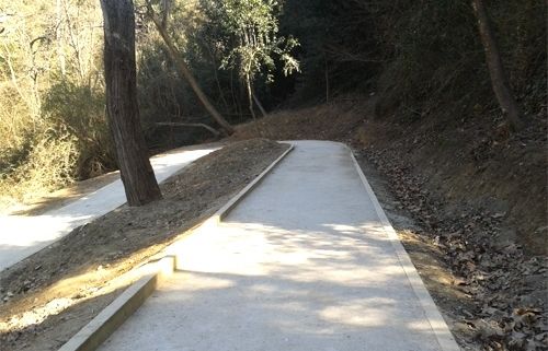 Un dels trams adaptats del Parc de Collserola. FOTO: Cedida