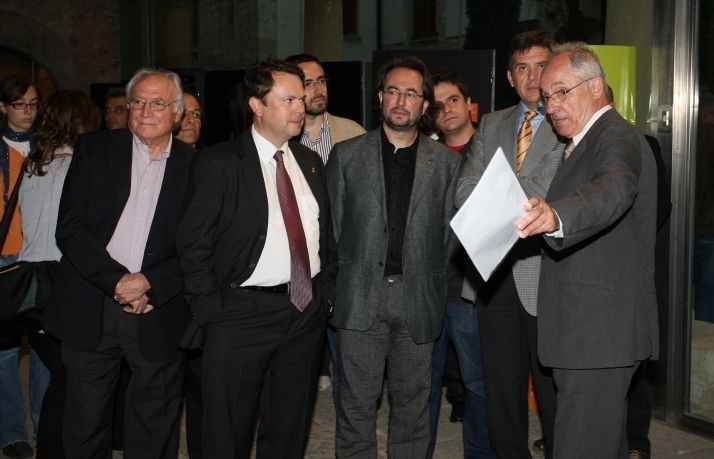 Visita de Rafael Ribó a Sant Cugat, 2009. FOTO: L.Llebot. 