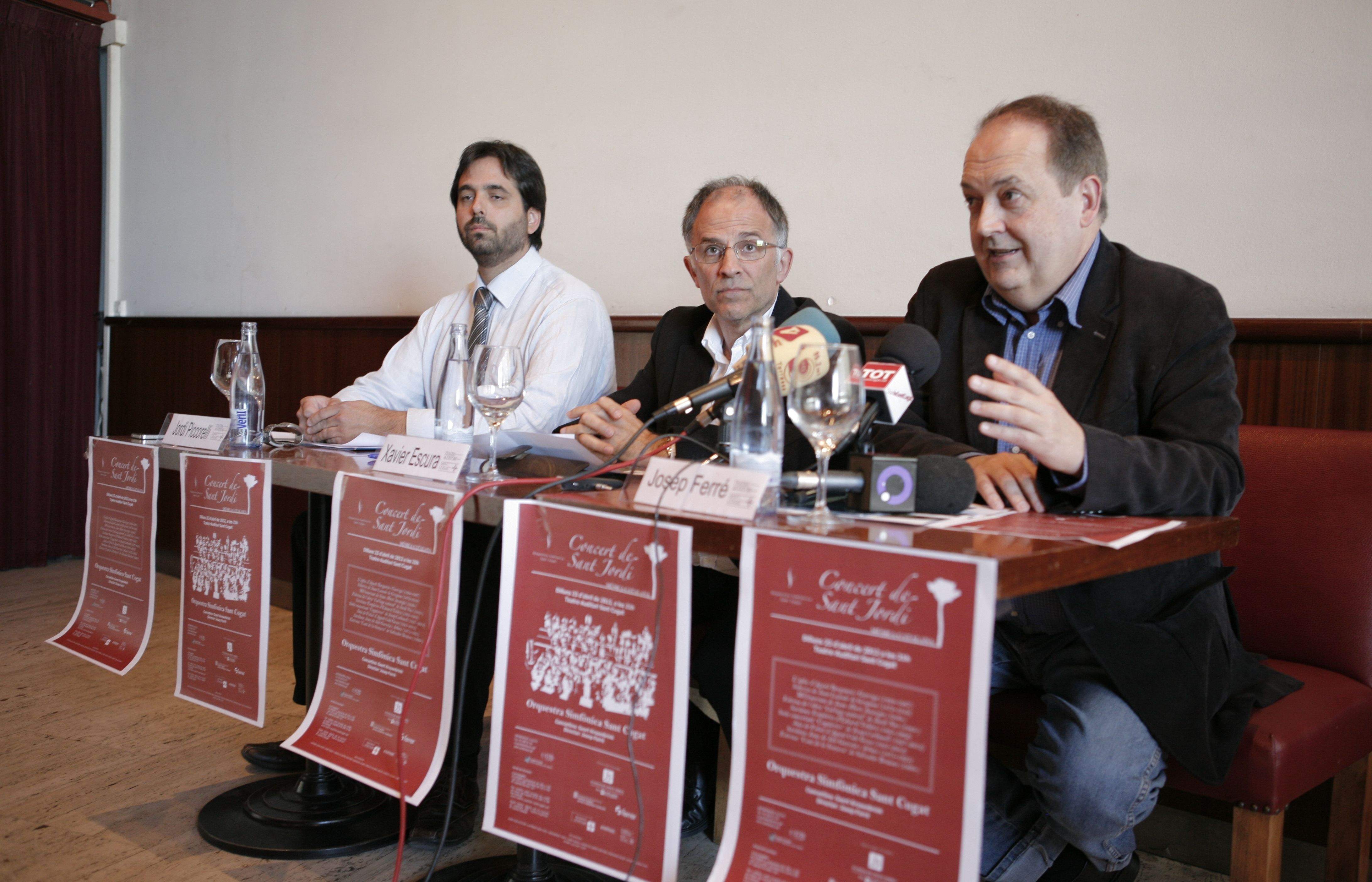 Presentació del Concert de Sant Jordi al Cafè Auditori. FOTO: A. Ribera