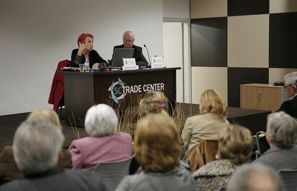 Rosa Maria Calaf ha donat una lliçó de periodisme enmarcant-la en el context actual. FOTO: A.Ribera