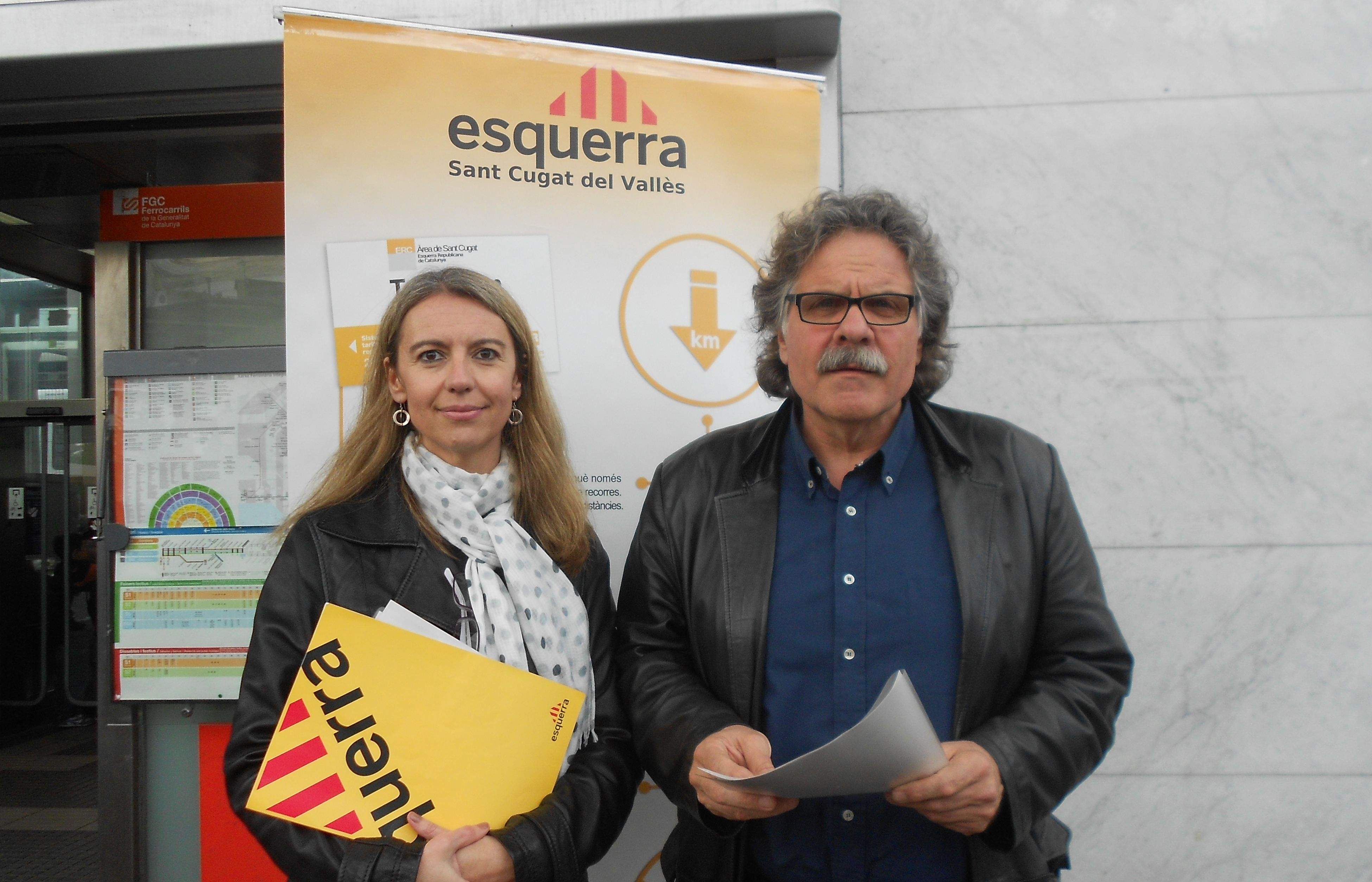 Mireia Ingla i Joan Tardà abans de presentar les seves propostes municipals i estatals. FOTO: A.Guerrero