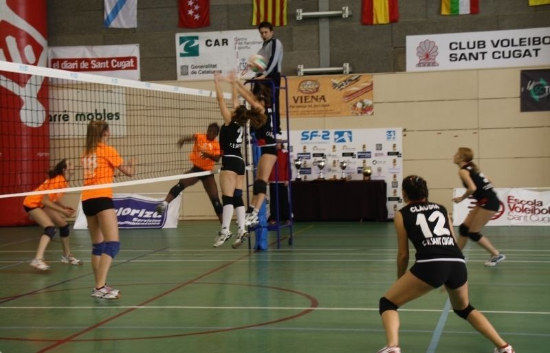 Em la final de la Superlliga Júnior, al febrer, el CV Sant Cugat va guanyar el Las Palmas Gran Canaria 2014, per 3 sets a 0. FOTO: À. López Puig