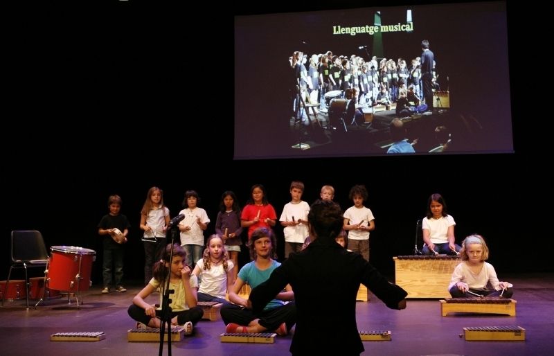Imatge del concert de final del curs 2010-2011 de l'Escola de Música de Valldoreix. FOTO: Ester Naval