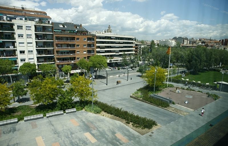 Sant Cugat vist des de l'Ajuntament