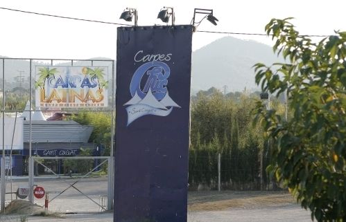 L'entrada de la zona d'oci a la carretera de Rubí FOTO: Artur Ribera