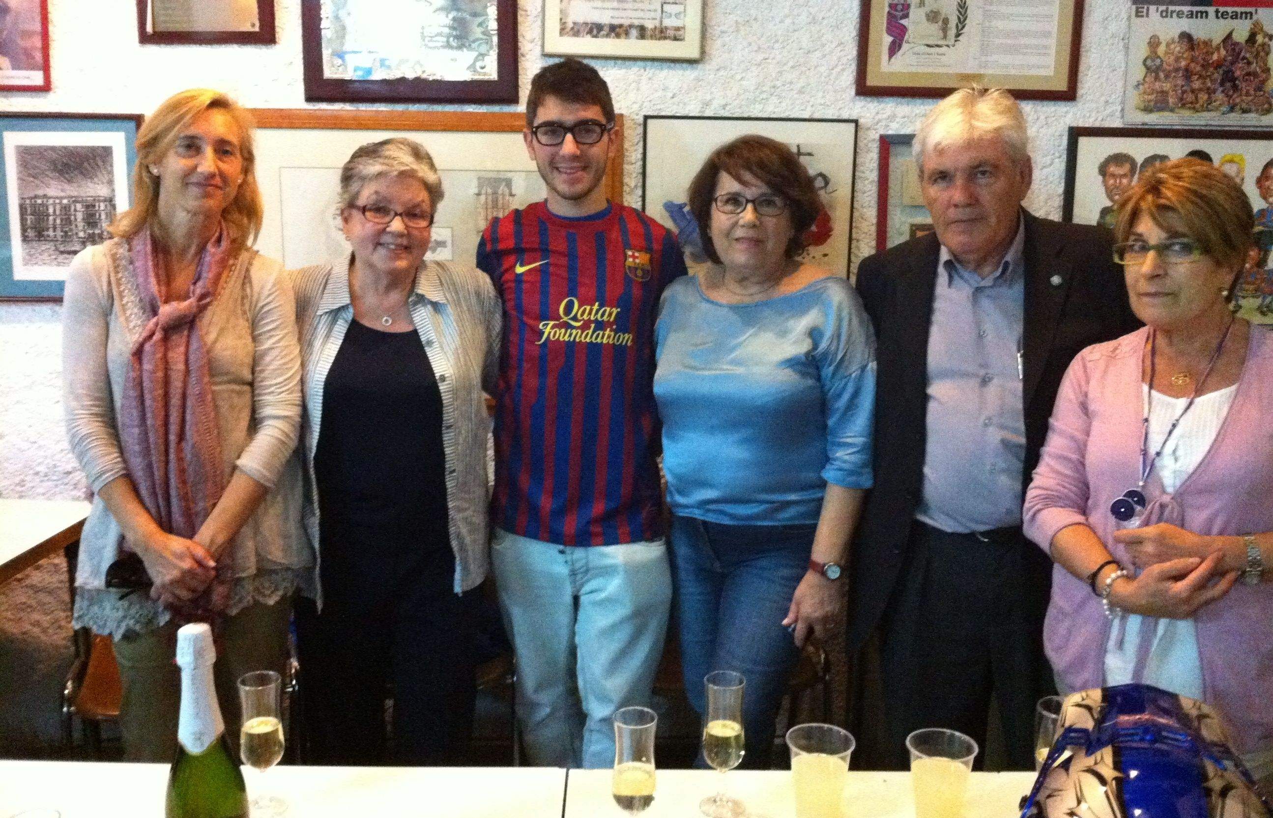 Marc Polo és el guanyador de la samarreta signada pel Messi. FOTO: J.M Vallès 