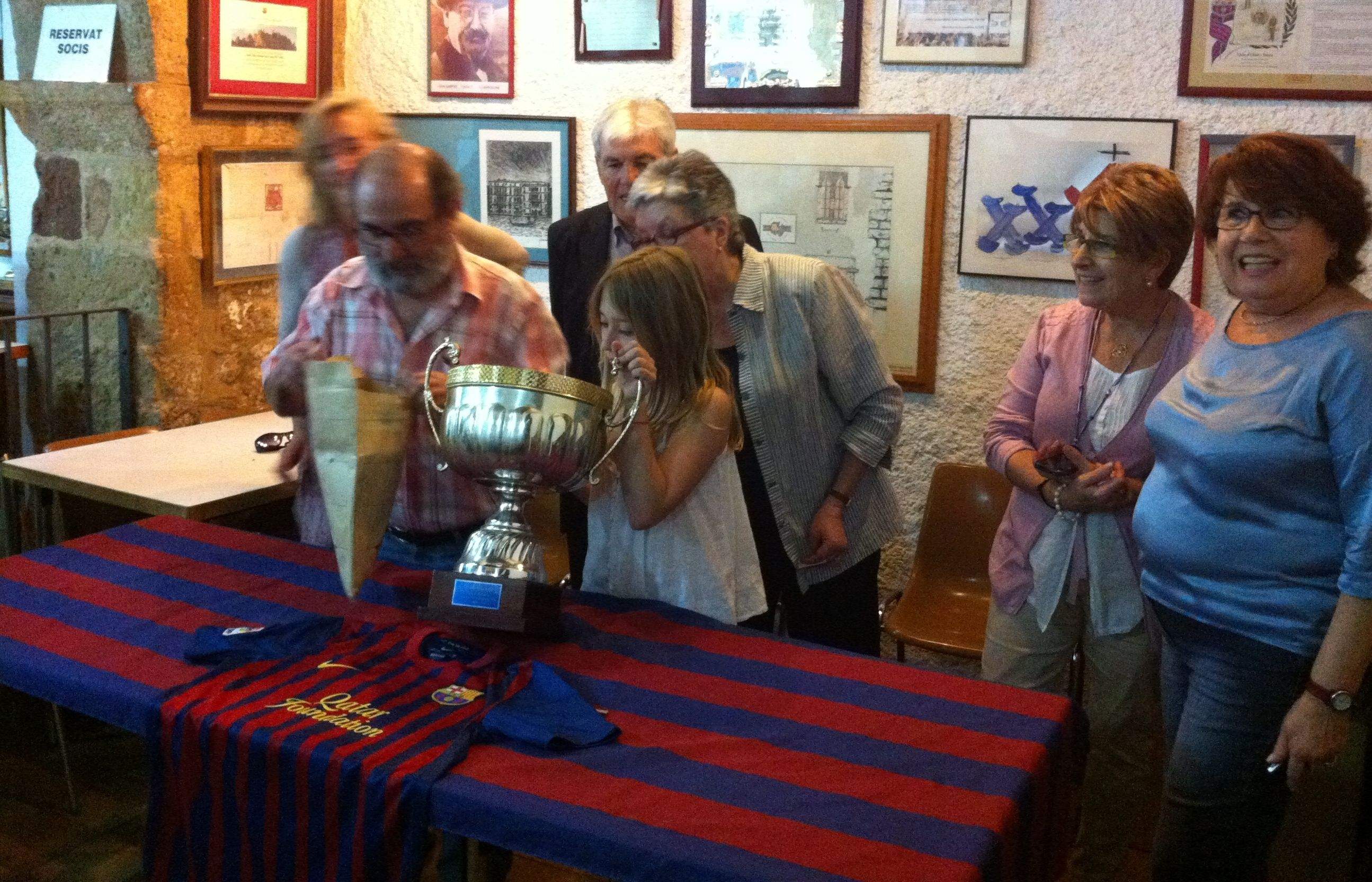 El sorteig es va fer a la seu de la Penya Blaugrana de Sant Cugat. FOTO: J.M Vallès