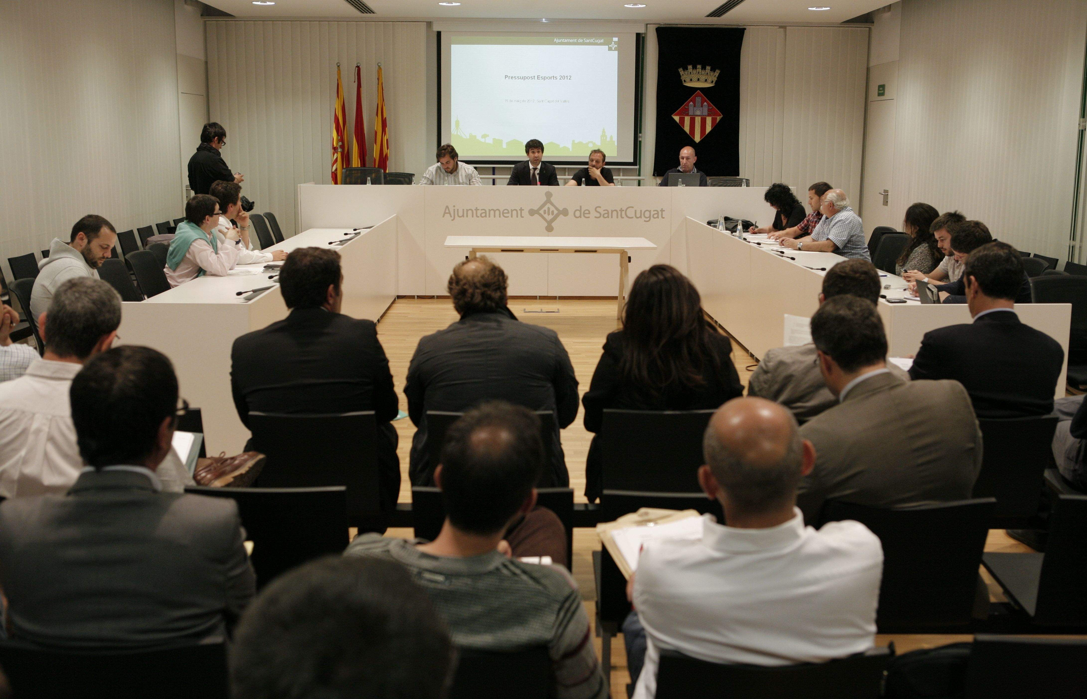 El Consell Sectorial de l'Esport, aquest dimarts. FOTO: A. Ribera