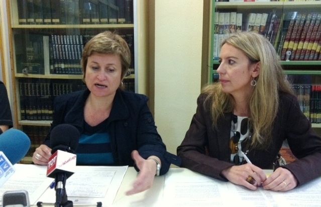 Anna Simó i Mireia Ingla, presidenta ERC Sant Cugat. FOTO: Núria Barnils 