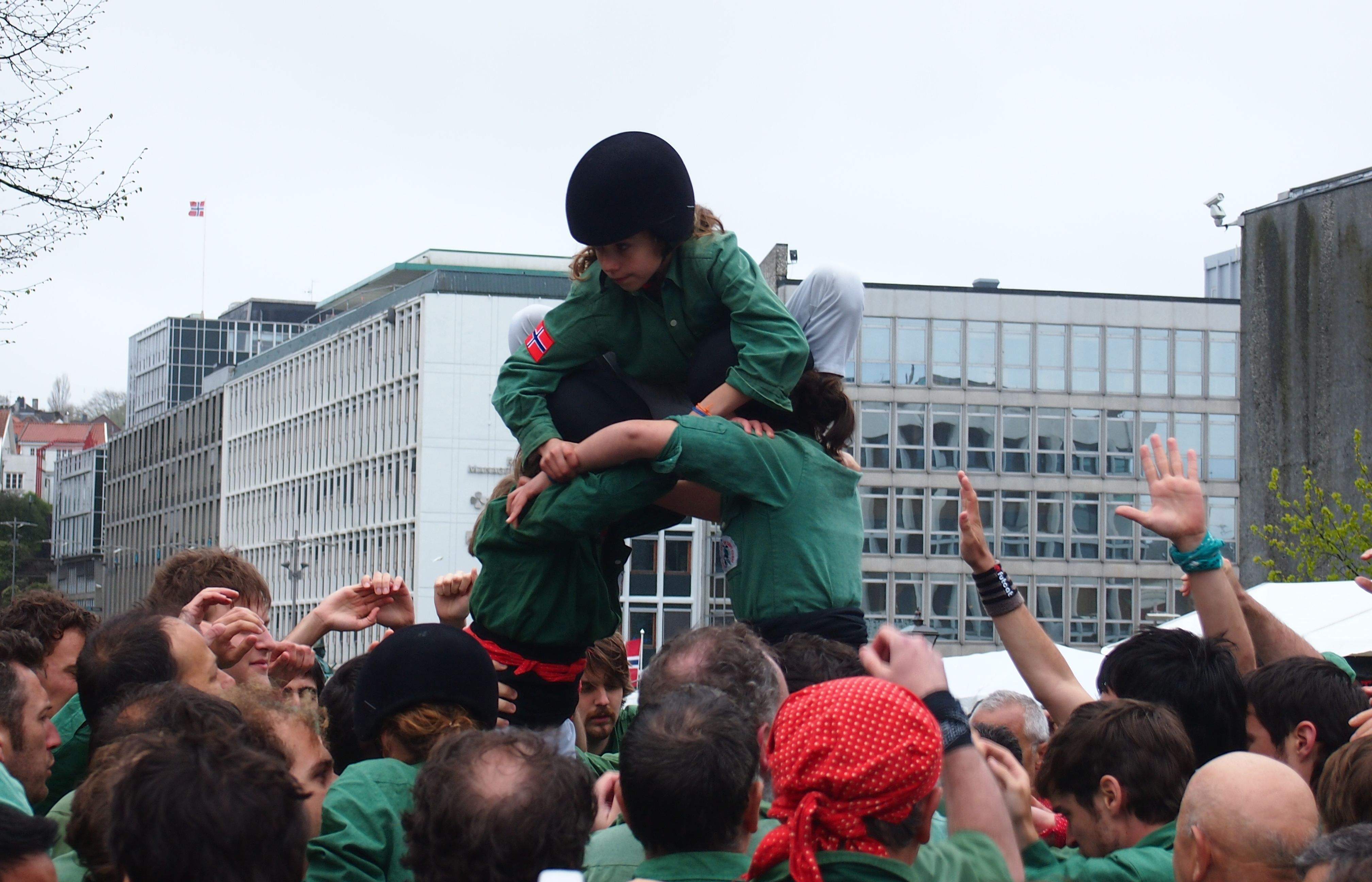 Amb el 3de6 aixecat per sota van fer emmudir. FOTO: C.Caballé