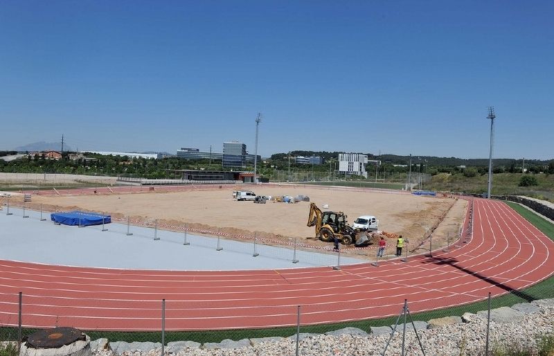 Imatge actual de la pista d'atletisme de la ZEM La Guinardera. FOTO: Localpres