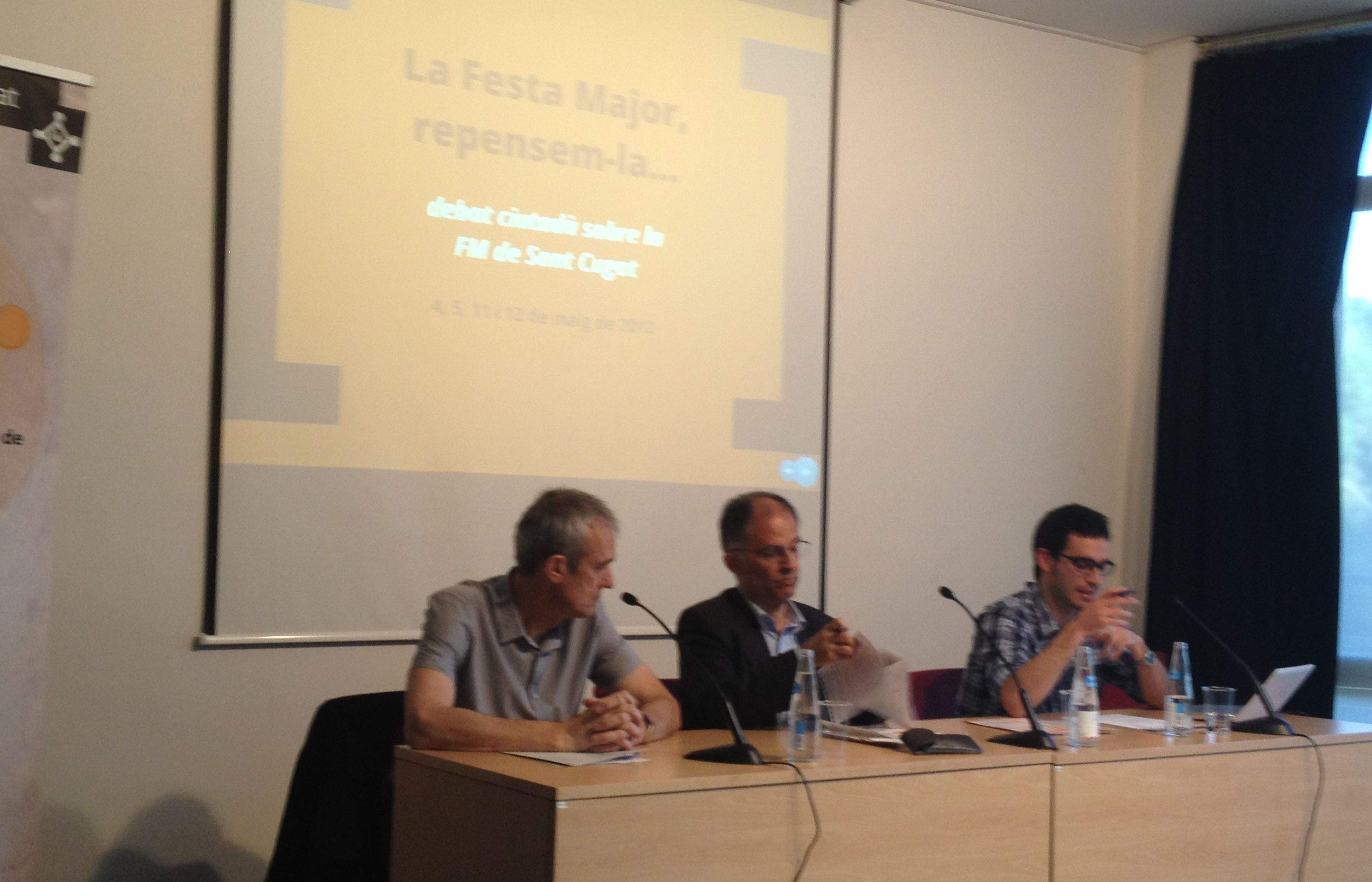 Avui s'ha tancat el cicle de debats sobre la Festa Major de la ciutat. FOTO: Carla Porras