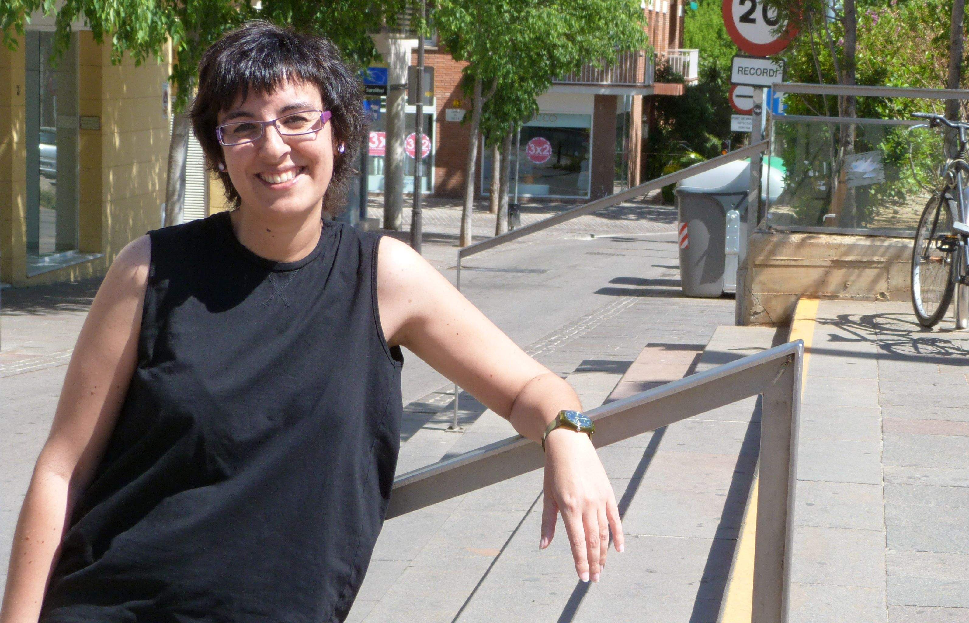 Anna Garcia Garay és la guanyadora de l'11è Premi de poesia Sant Cugat a la Memòria de Gabriel Ferrater. FOTO: B. Bella