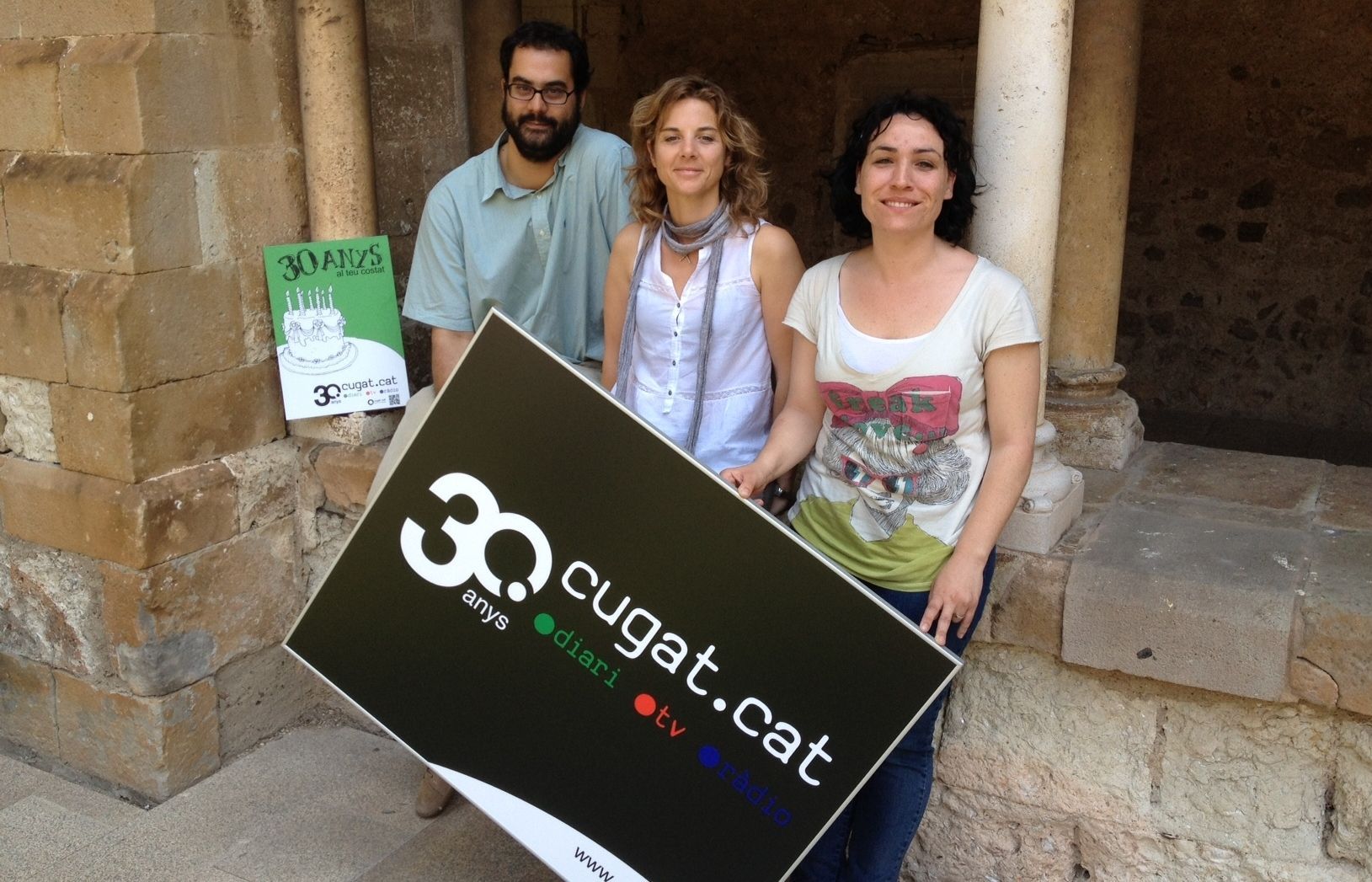 El cartell dels 30 anys l'han dissenyat els alumnes de l'Escola d'Art i Disseny de Sant Cugat. FOTO: Laura Grau