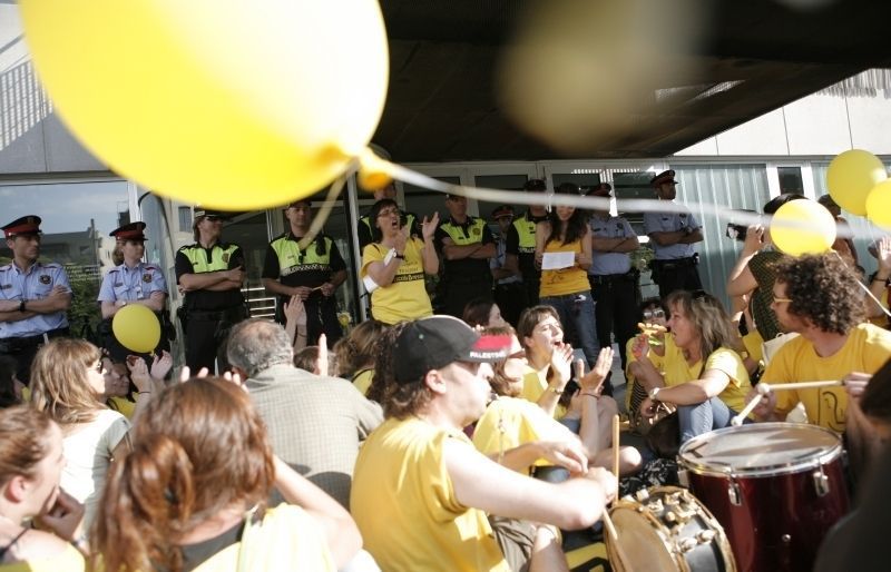 Imatge de la concentració. FOTO: Artur Ribera