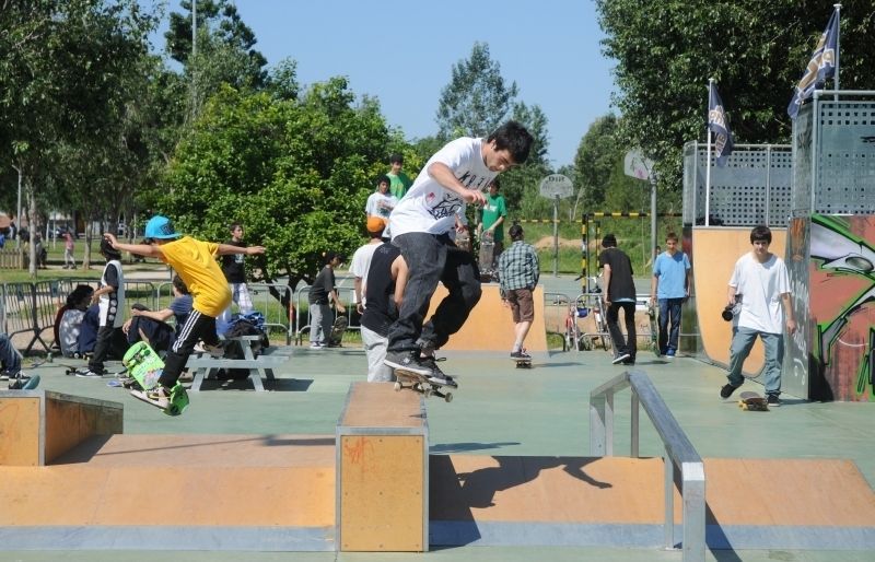 Imatge de l'skate del Parc de la Pollancreda. FOTO: David Fernández