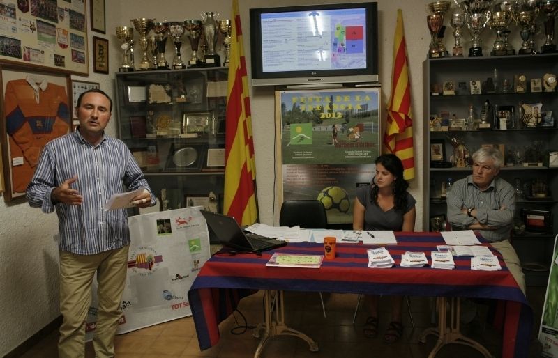 Joan Carles Galofré, Esther Alós i Jopsep Maria Félez, en la presentació. FOTO: Artur Ribera
