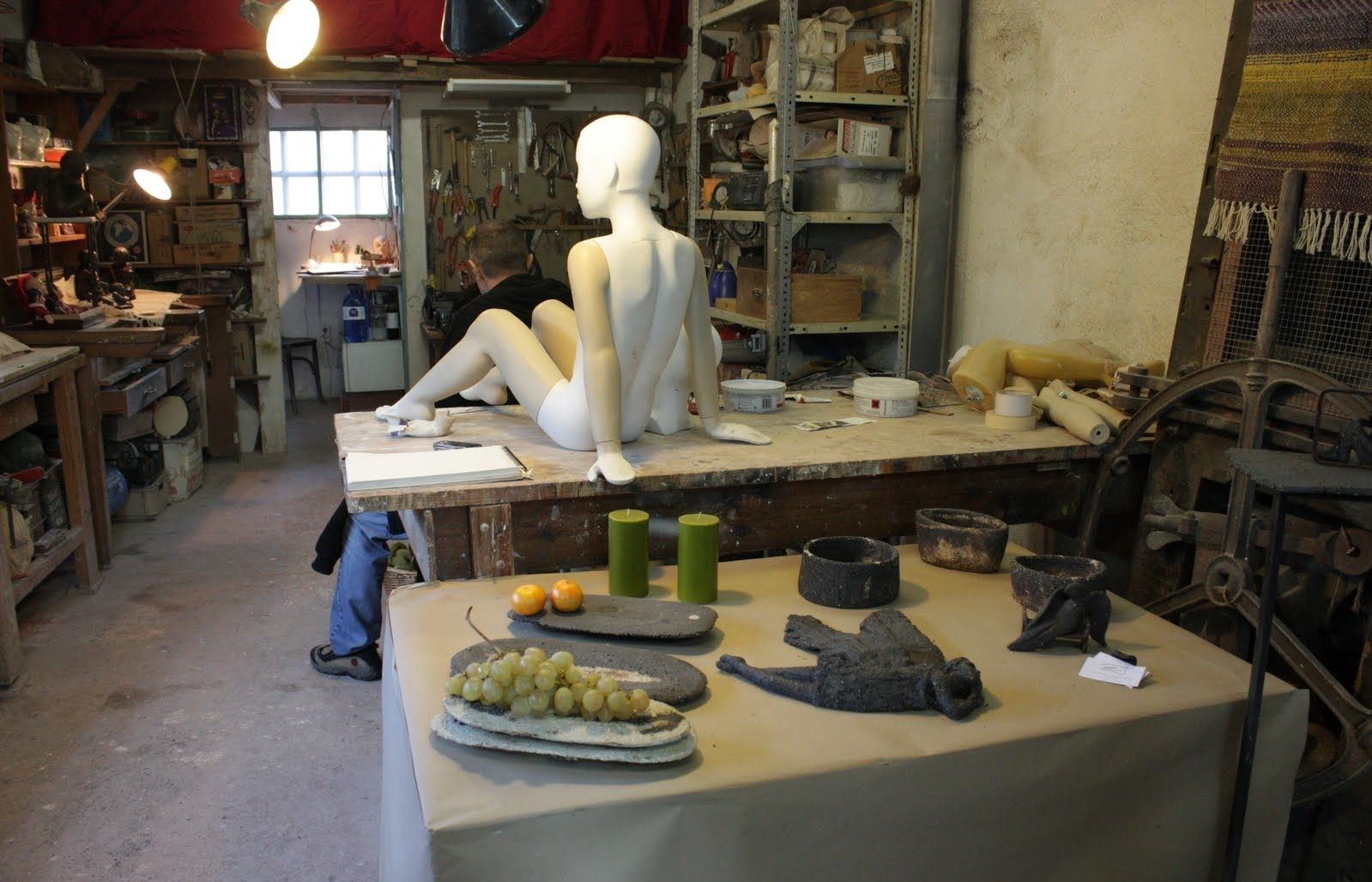 Un dels tallers de Can Trabal. FOTO: Cedida