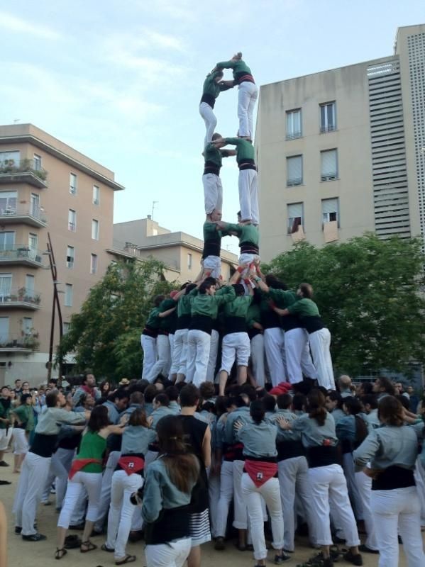 2 de 8 amb folre durant la prova a StaCaterina. FOTO: Àlex (Castellística)
