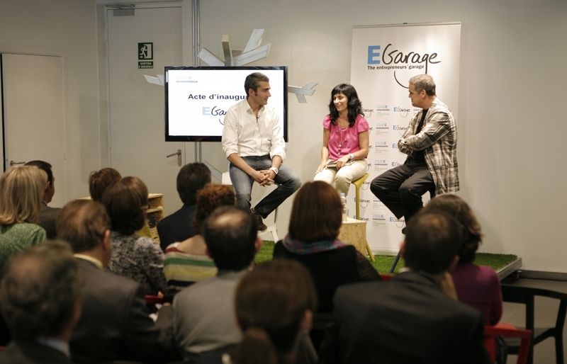 La directora d'ESADE Eugènia Bieito ha inaugurat l'E-Garage al Campus d'Esadecreapolis. FOTO: Artur Ribera 