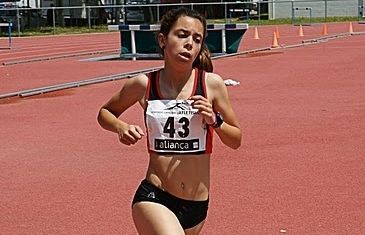 Blanca Rius, campiona de Catalunya en els 600 metres llisos. FOTO Cedida