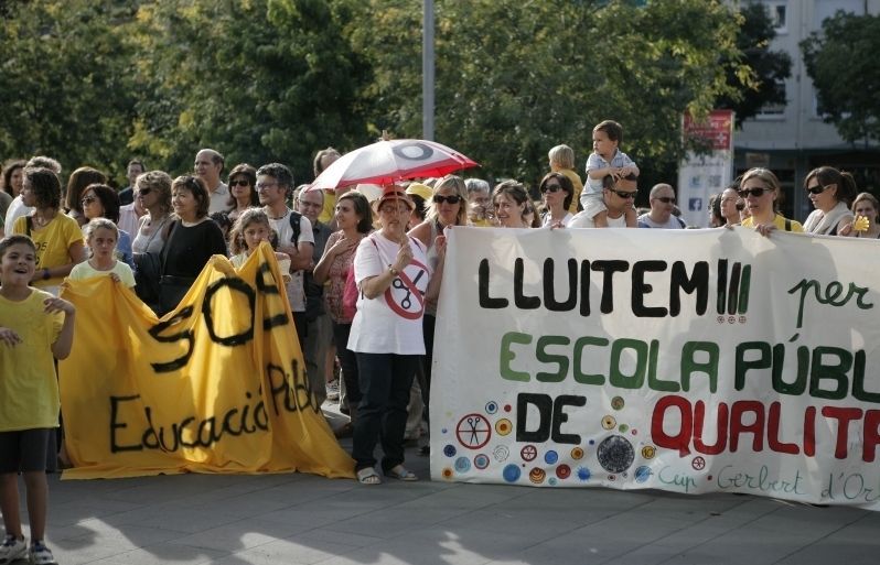 Imatge de la manifestació. FOTO. Artur Ribera