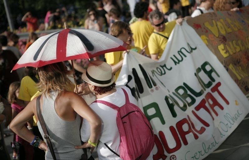 Imatge de la manifestació. FOTO. Artur Ribera