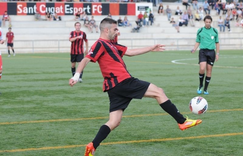 Claudi, en una acció de partit d'aquesta temporada. FOTO: David Fernández