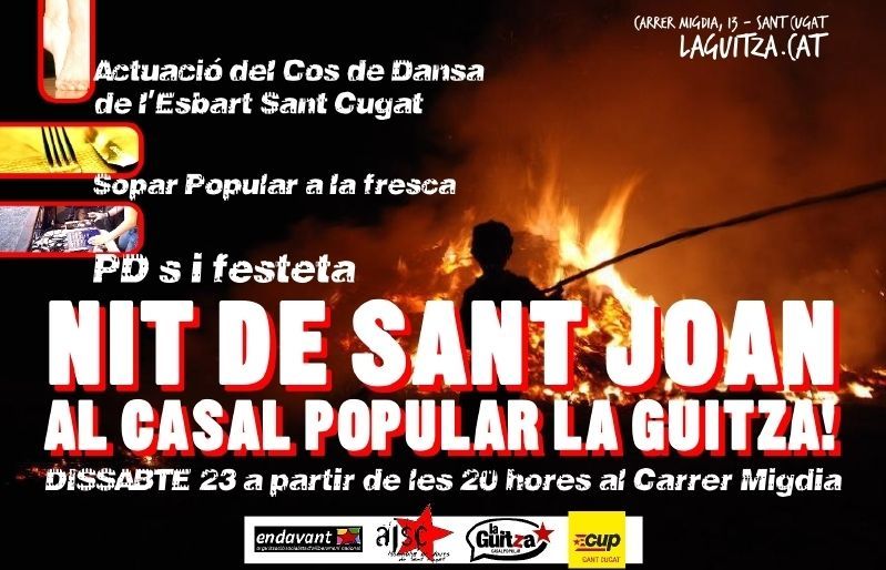 La guitza ofereix tres espectacle, sopar i música per qui vulgui celebrar la revetlla de Sant Joan